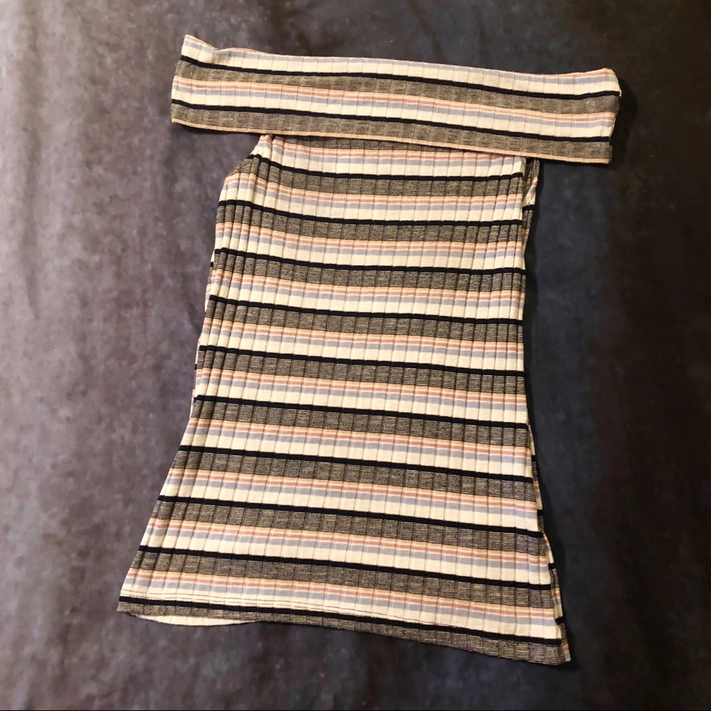 New Look Tall Off-The-Shoulder Ribbed Top